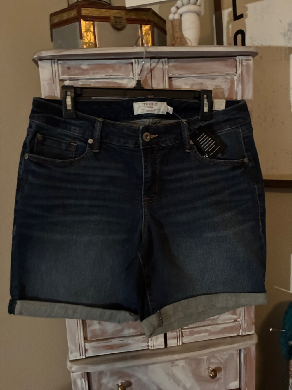 torrid Dark Indigo Roll Cuff Denim Shorts